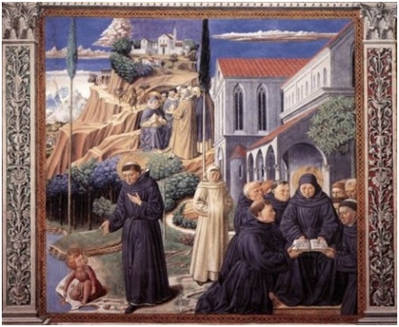   Benozzo Gozzoli. Vie de saint Augustin. 1464-1465.  San Gimignano.