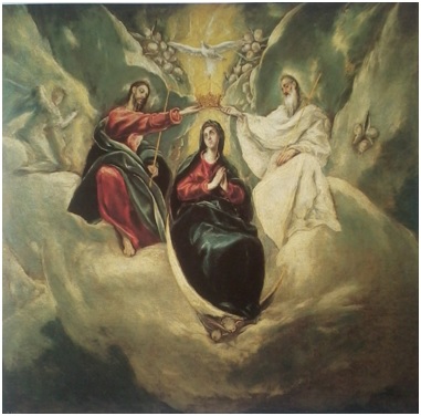 Le Greco. Le couronnement de la Vierge. 1590. Prado.